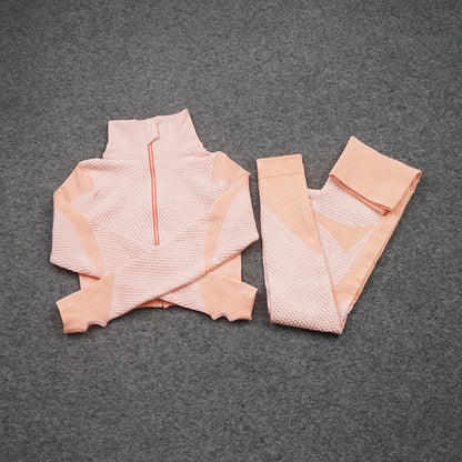 Three-Piece Stretch Sports Pants - Three-Piece Sports Yoga set