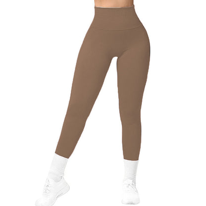 Women High Waist Seamless Slimming Knitted Fitness Sports Yoga Pants