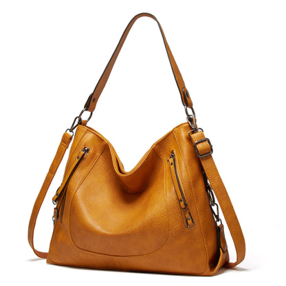 Women’s Large Capacity Retro Handbag - Casual Hobo Shoulder Bag