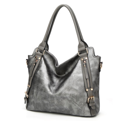 women Soft PU Leather shoulder bag - women's leather hobo handbags