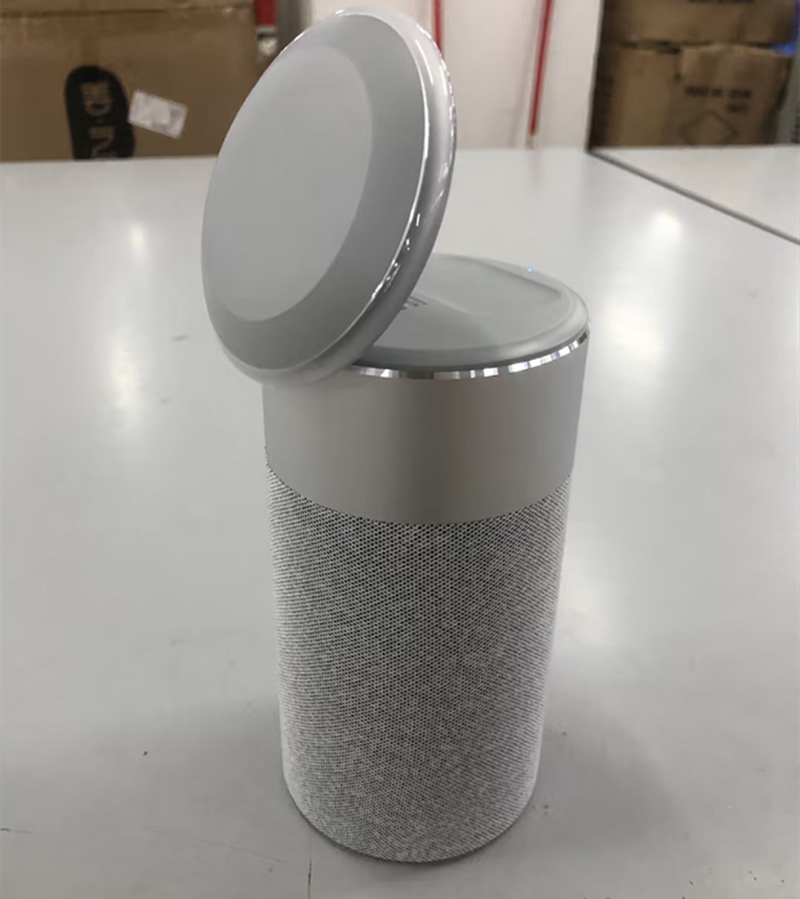 Portable Bluetooth Speaker with Wireless Charger Lamp for iPhone and AirPods