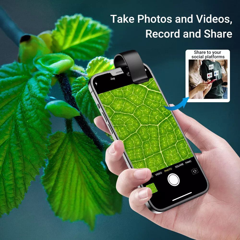 Portable Phone Microscope Camera - Nanozoom Cell Phone Lens