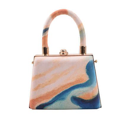 women Printed Landscape Mini hand Bag - mini Shoulder Messenger Bag