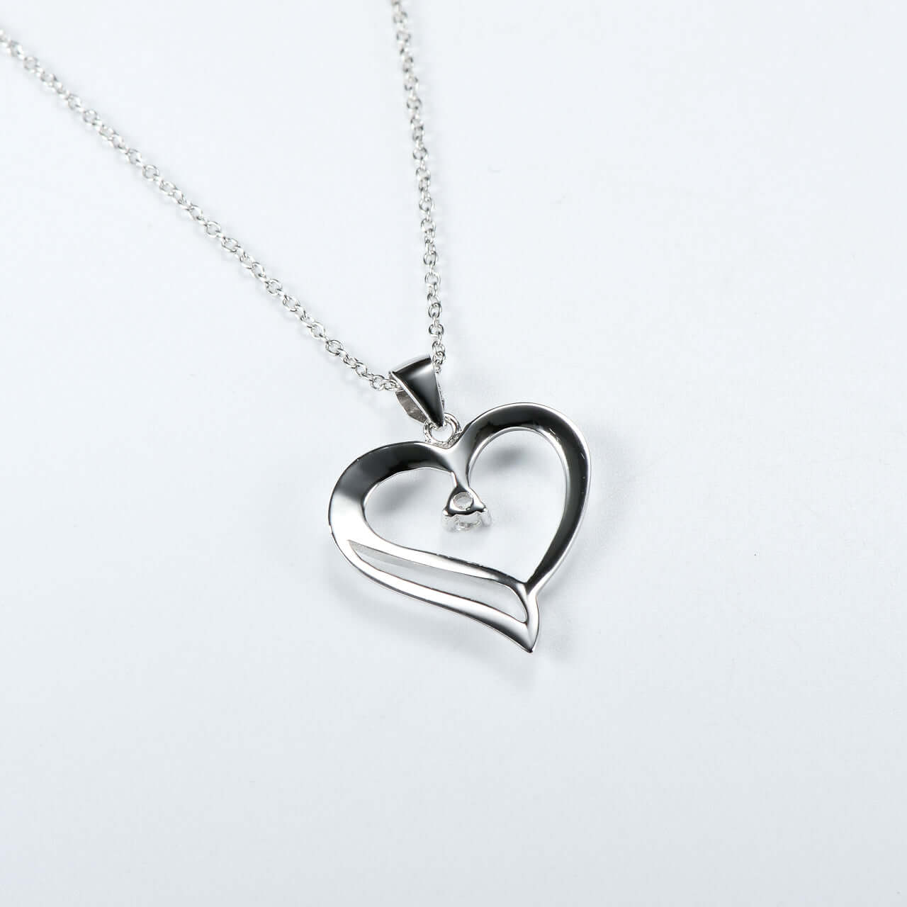 925 silver heart necklace