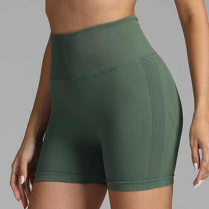 Women’s Seamless Yoga Shorts, Women High Waist Hip Lifting shorts