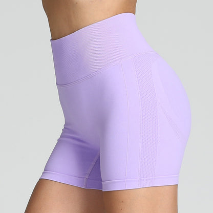 Women’s Seamless Yoga Shorts, Women High Waist Hip Lifting shorts