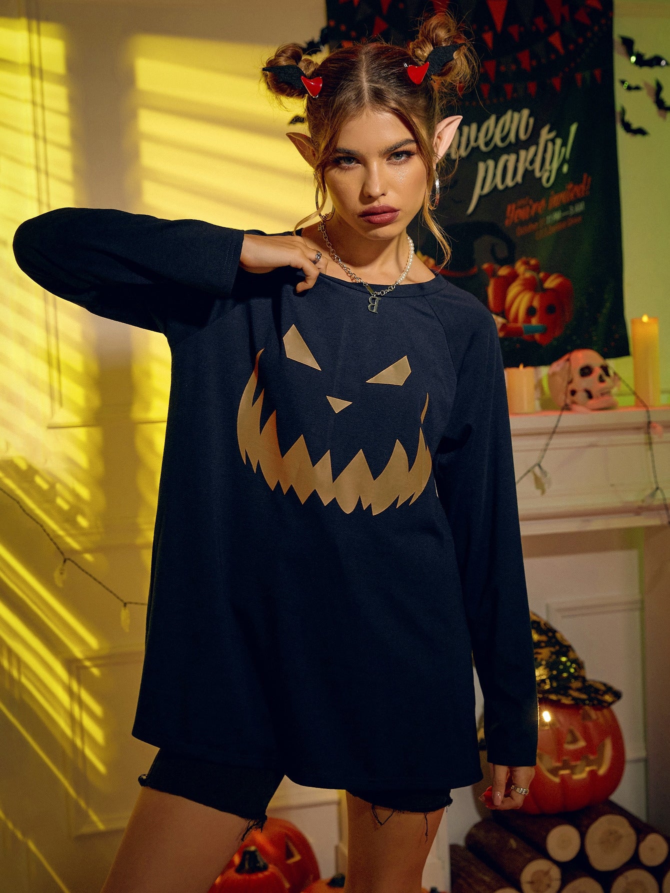 Women's Halloween Printing Fashion Sweater