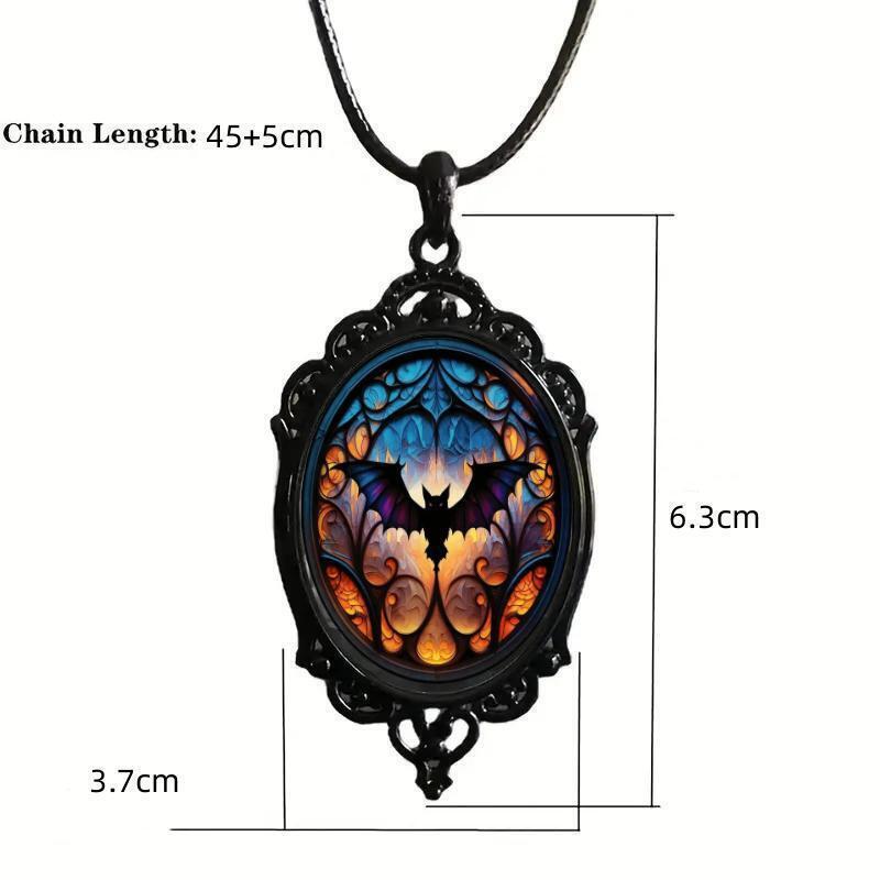 Vintage Gothic Halloween Pendant Necklace