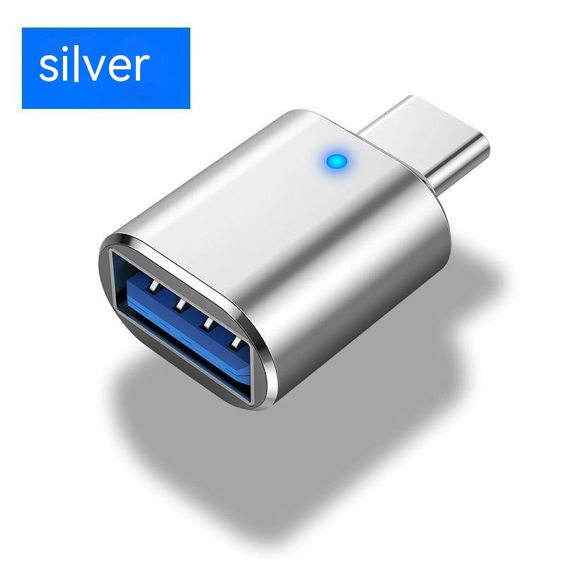 Type-c To Usb30 USB With Indicator Light Mobile Phone Mouse Keyboard Sound Card Car Charger OTG Adapter
