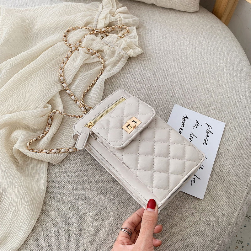 Mini Small Bag With Mobile Phone, Simple Fashion All-match Chain Bag For Women