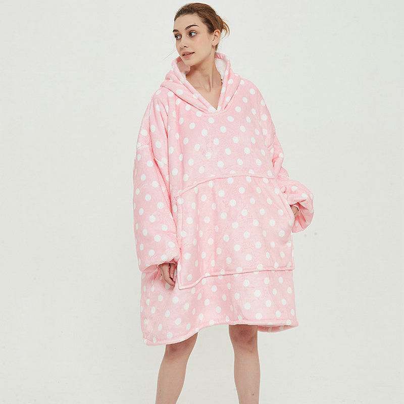 Hooded Large Size Wearable Blanket Hooded