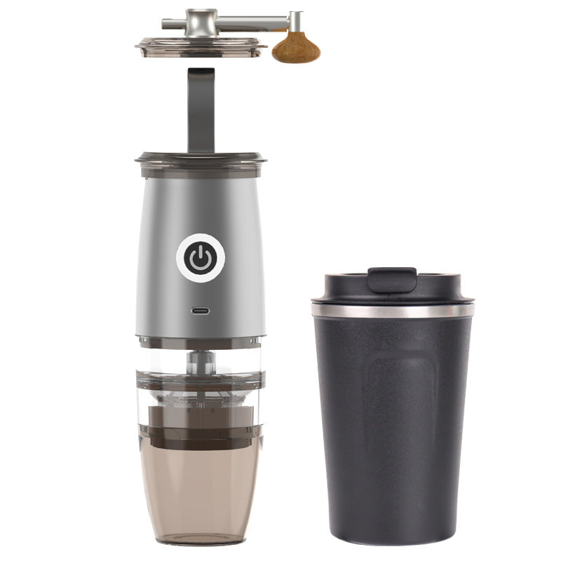Small Coffee Machine Portable Coffee Bean Grinder USB Electric Manual Integrated