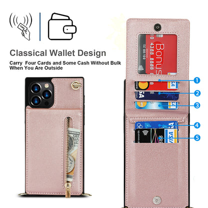 Wallet Case - Zipper Phone Case - Crossbody Phone Holder