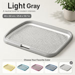 Extra Large Dog Potty Tray with Elevated Mesh Grid – Indoor Puppy Training Toilet