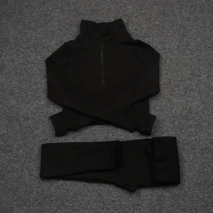 Three-Piece Stretch Sports Pants - Three-Piece Sports Yoga set