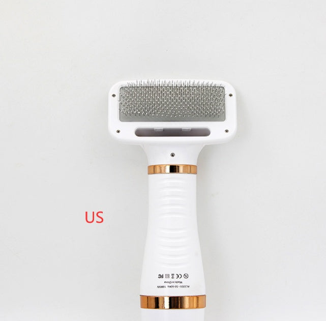 2-in-1 Pet Hair Dryer and Brush - Drying and Grooming Comb for Pets