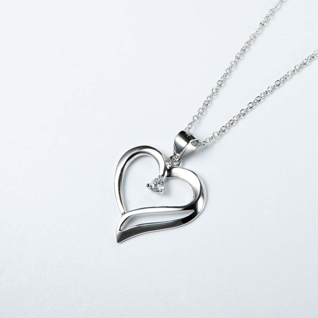 925 silver heart necklace