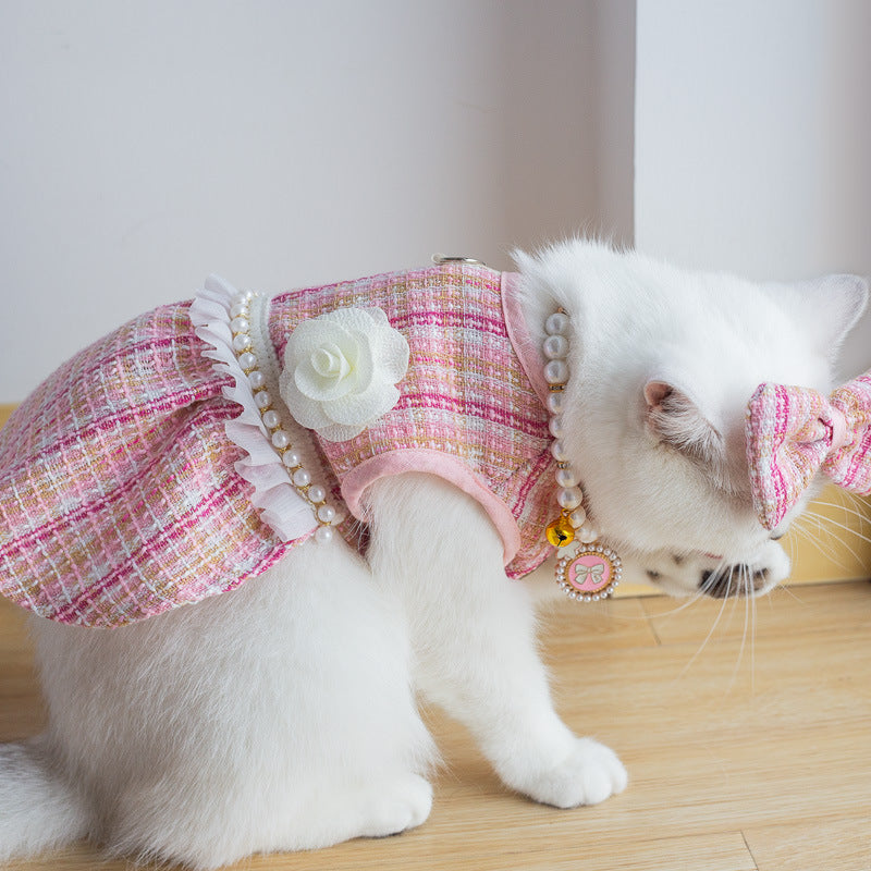 Pet Skirt Cat Fashion Cute Dress