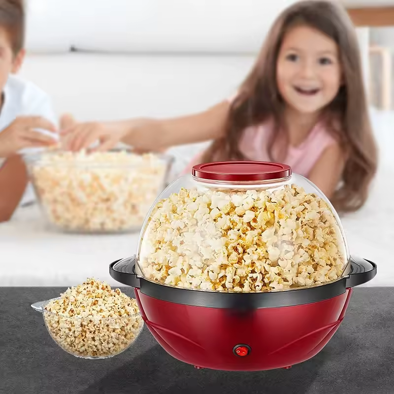 Electric Popcorn Machine , Automatic Mixing Popcorn Machine