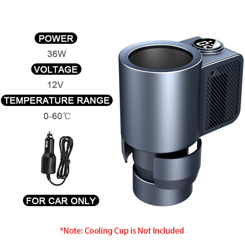 2-in-1 Car Cup Warmer & Cooler - Smart Heating & Cooling Cup Holder