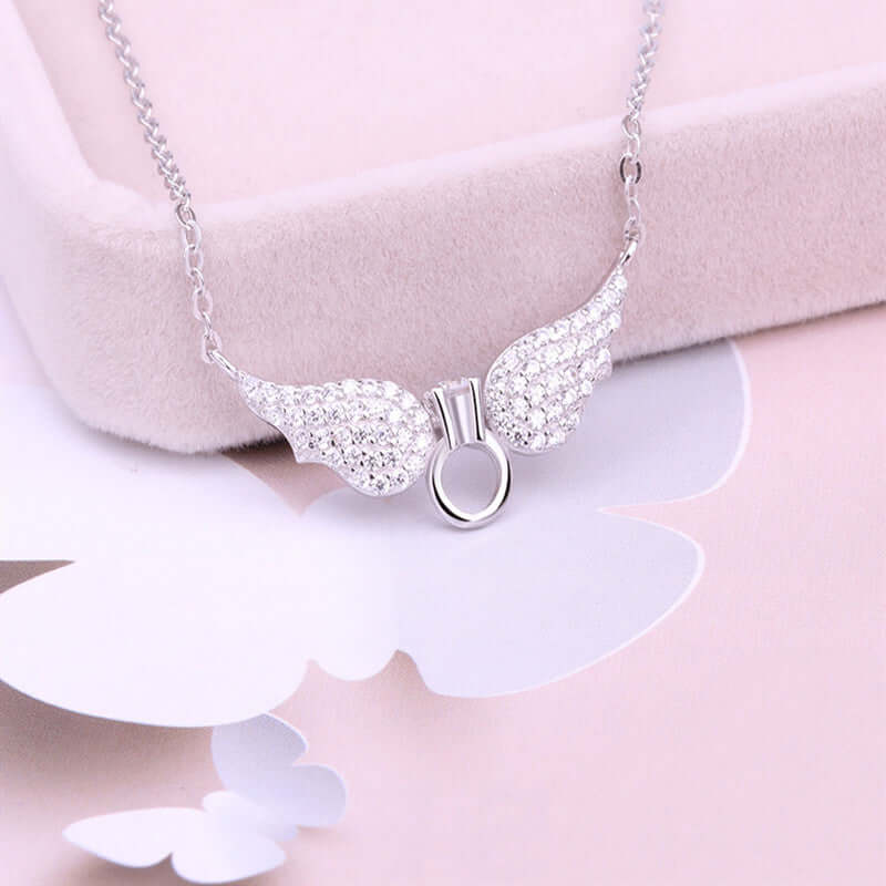 925 Silver angel wing necklace