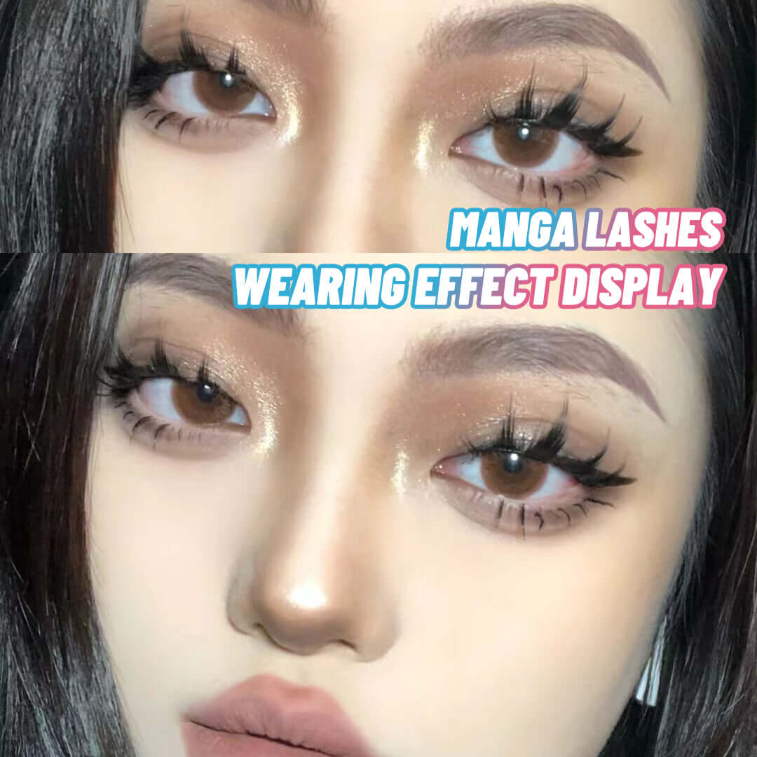 5 Pairs Manga Makeup Artificial Fake Eyelashes