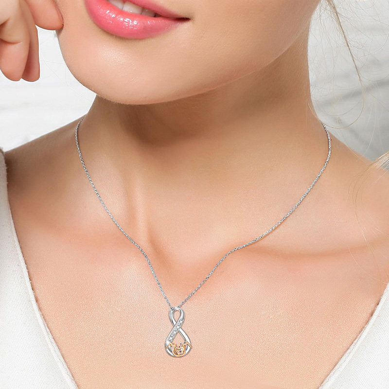 925 Sterling Silver Jewelry Mother's Day Necklace