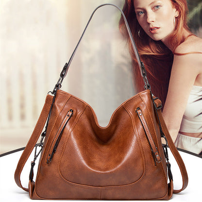 Women’s Large Capacity Retro Handbag - Casual Hobo Shoulder Bag