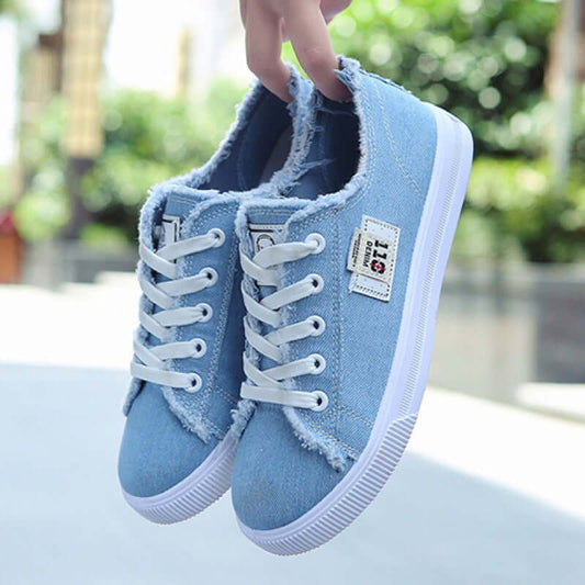Canvas Shoes Female Students Korean Version Of The White Shoes Spring New Shoes Flat Casual All-match Sneakers Trend
