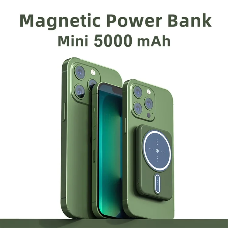 Mini Power Bank, Magnetic Suction Charging Bank, Wireless Charging Bank