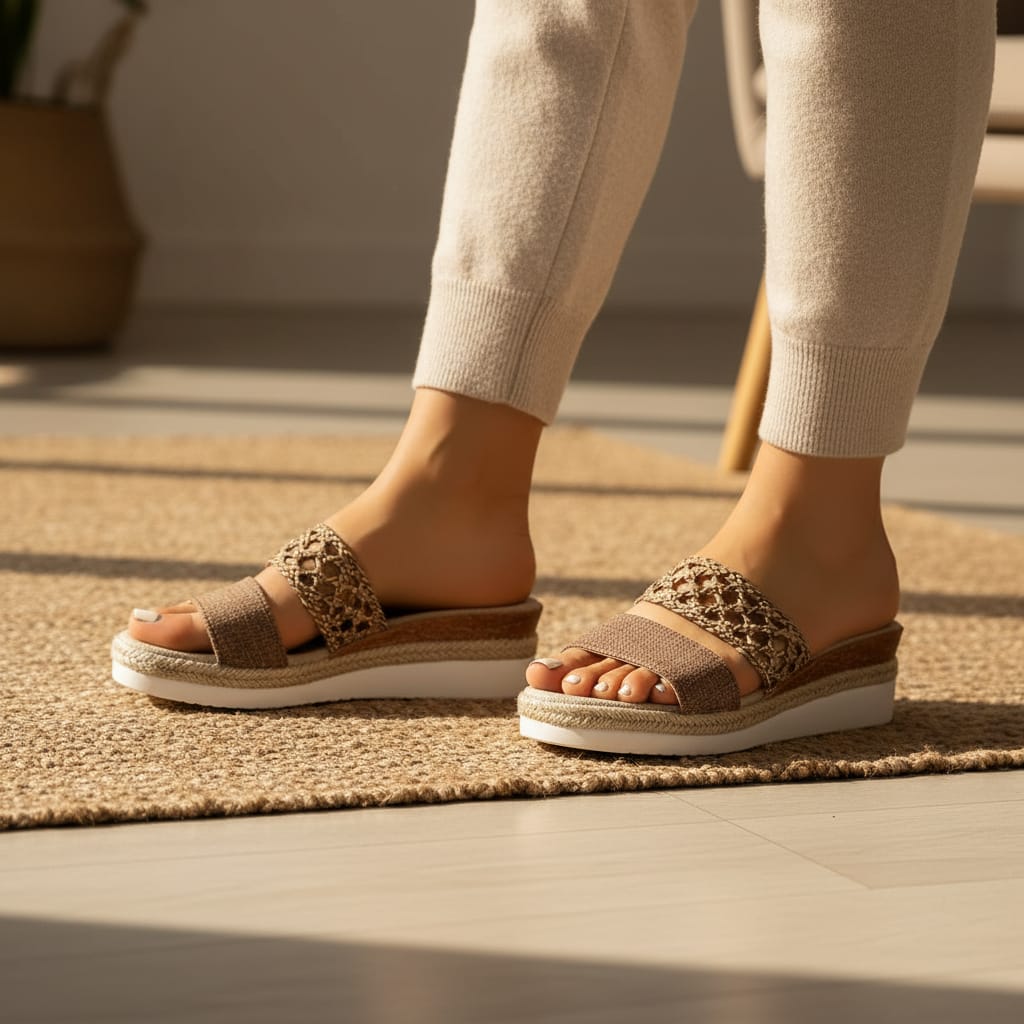 Women’s Platform Slide Slippers, Women’s Comfortable Platform Slides