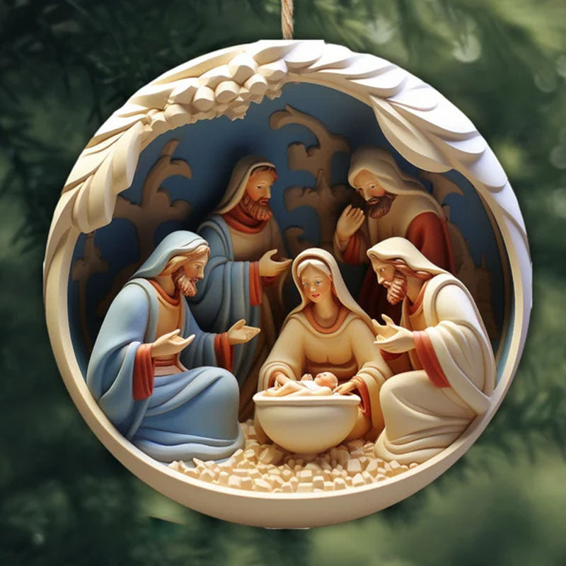 Acrylic 3D Effect Christmas Ornaments