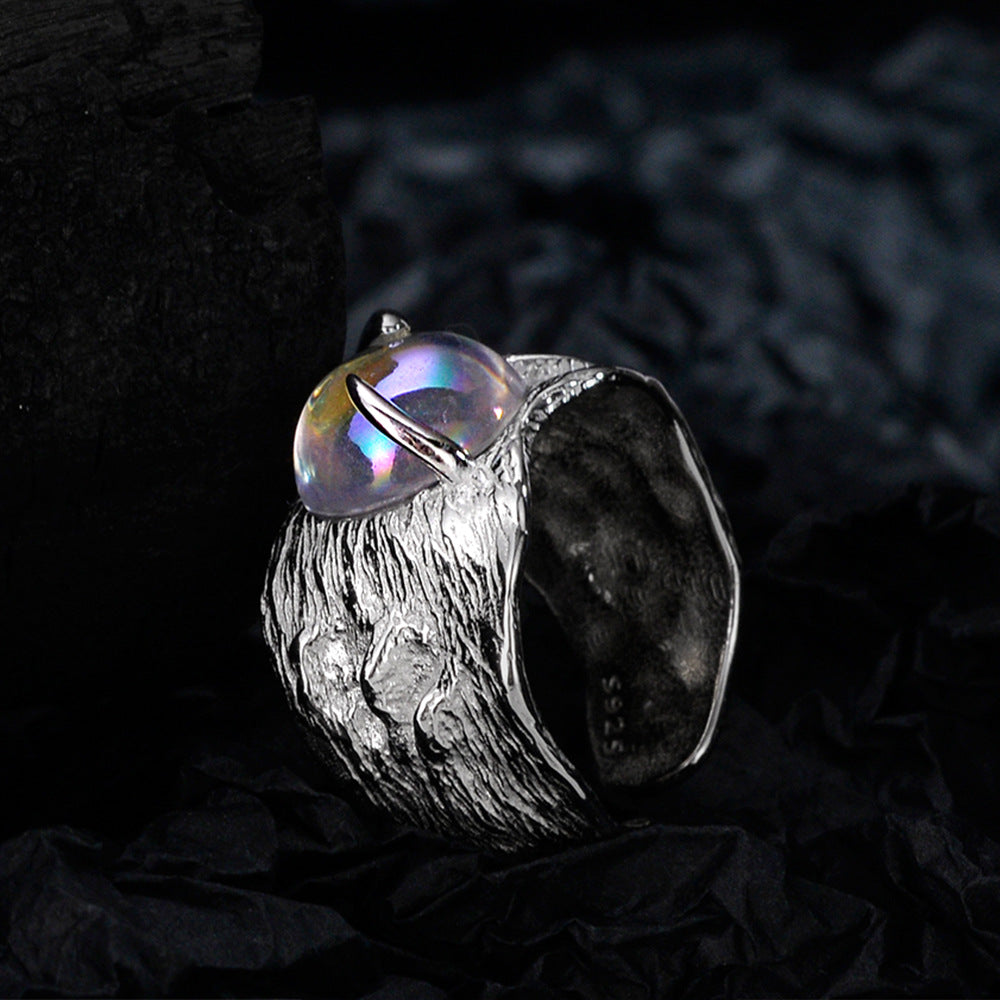 Women's Color Moonstone Index Finger Ring