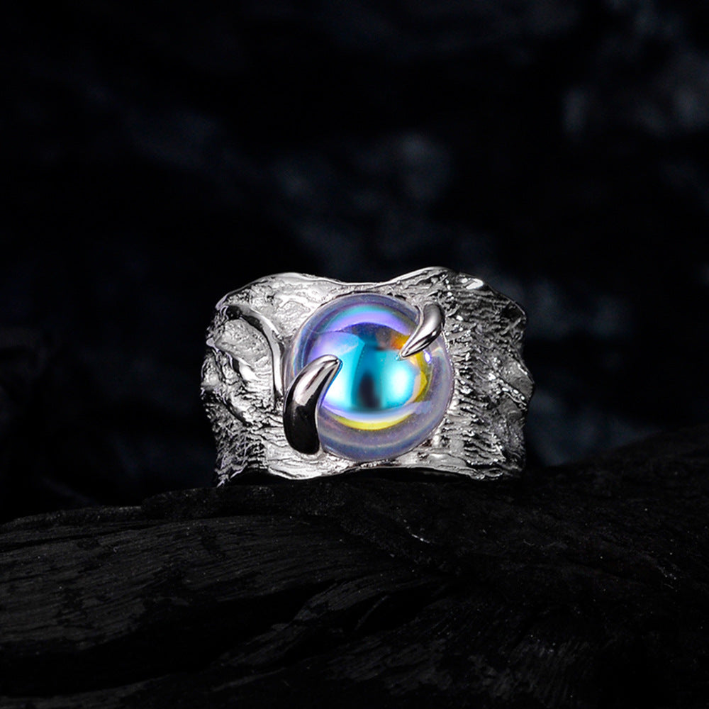 Women's Color Moonstone Index Finger Ring