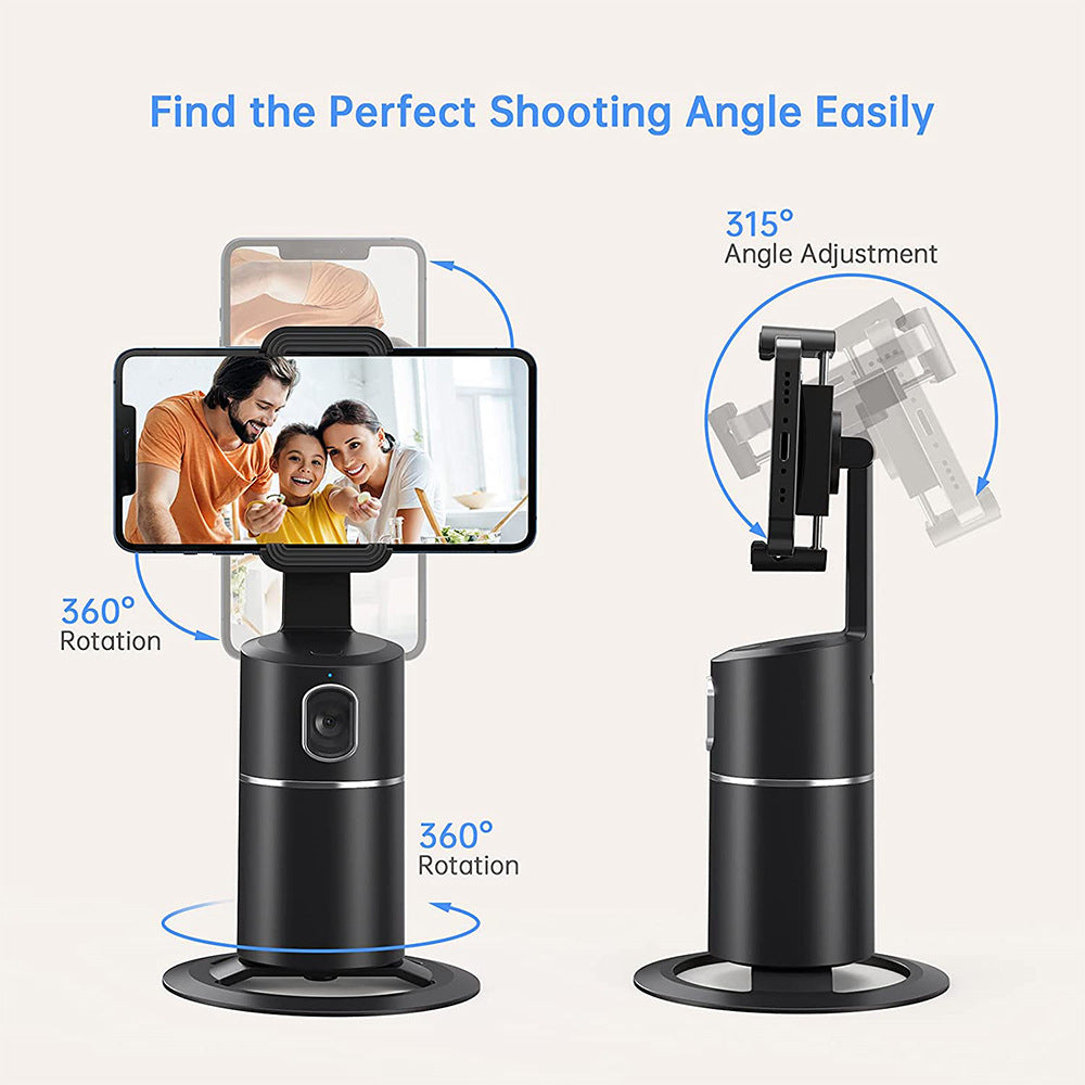 Automatic Face Tracking Selfie Stick, 360 degree rotating Cell Phone holder