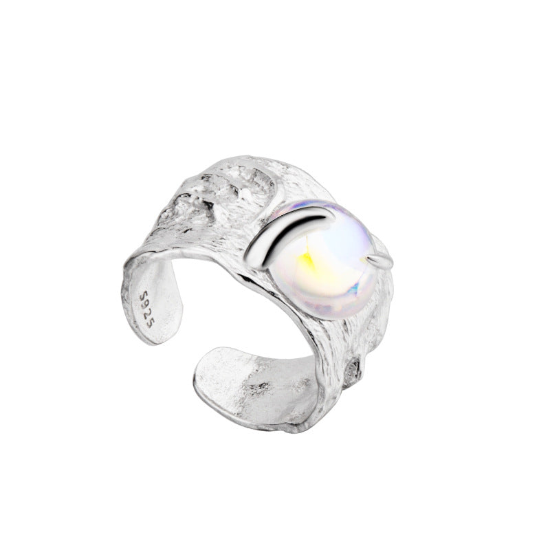 Women's Color Moonstone Index Finger Ring