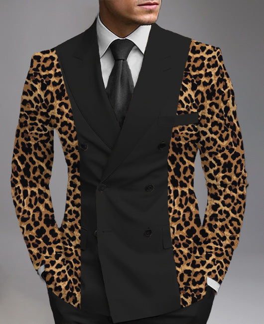 Men's Printed Suit Jacket Fashion Casual