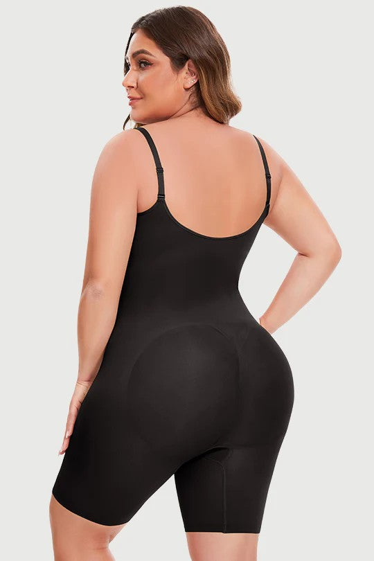 Women's Seamless Full Body Shapewear Bodysuit – Tummy Control, Butt Lift & Mid-Thigh Compression
