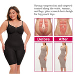 Women's Seamless Full Body Shapewear Bodysuit – Tummy Control, Butt Lift & Mid-Thigh Compression