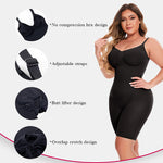 Women's Seamless Full Body Shapewear Bodysuit – Tummy Control, Butt Lift & Mid-Thigh Compression