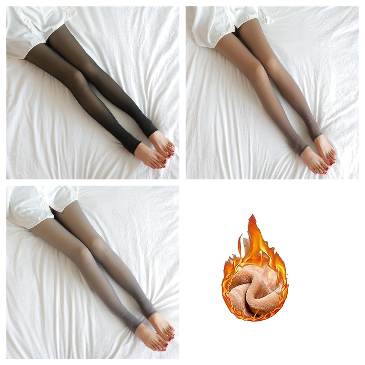 Women’s Fleece Lined Thermal Leggings, Women’s Sheer Fleece Lined Leggings
