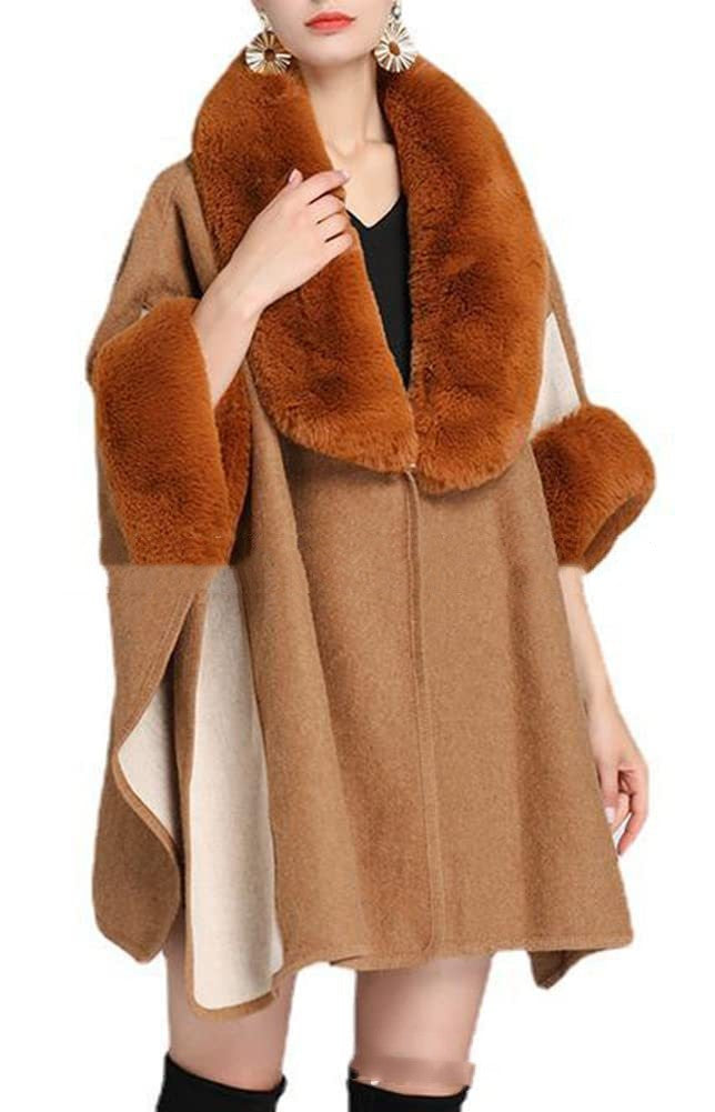 Women's Plus Size Loose Woolen Coat