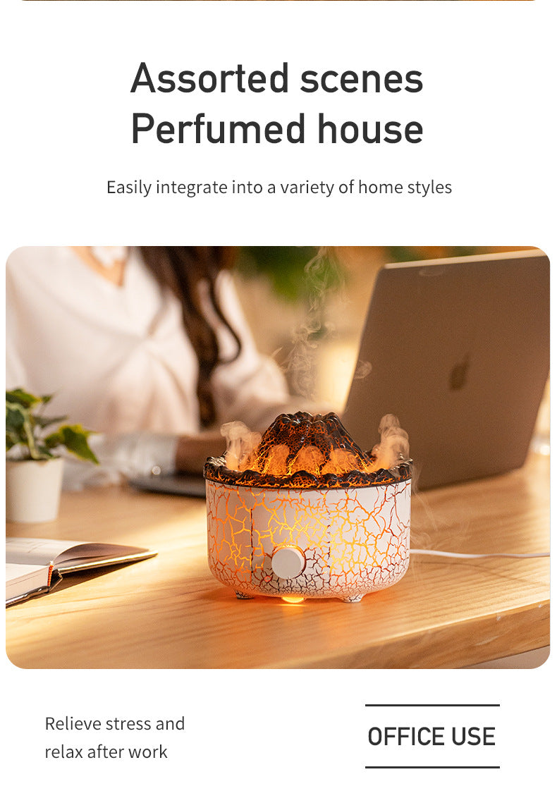 Humidifier Diffuser - Aromatherapy Machine - Flaming volcano Humidifier