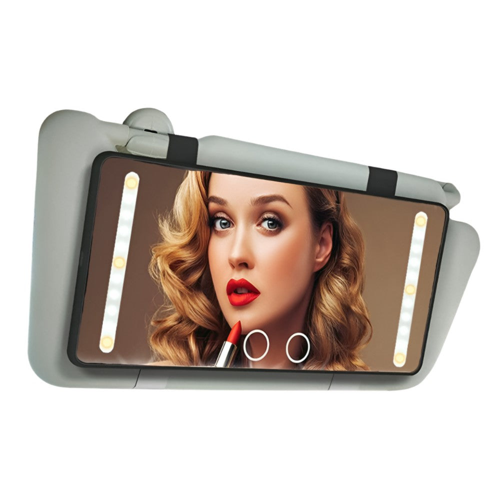 Car LED High-definition Makeup Mirror Three-color Light