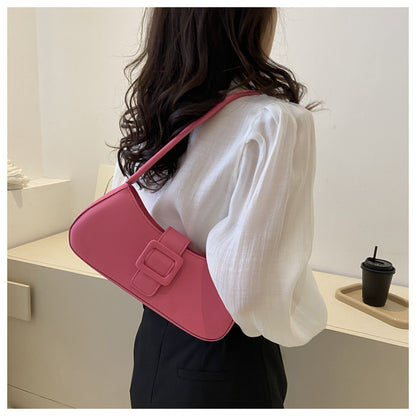 Women's Armpit Bag - Shoulder Bags - Solid Color Armpit Bag