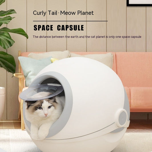 Fully Enclosed Litter Box Deodorant Cat Toilet