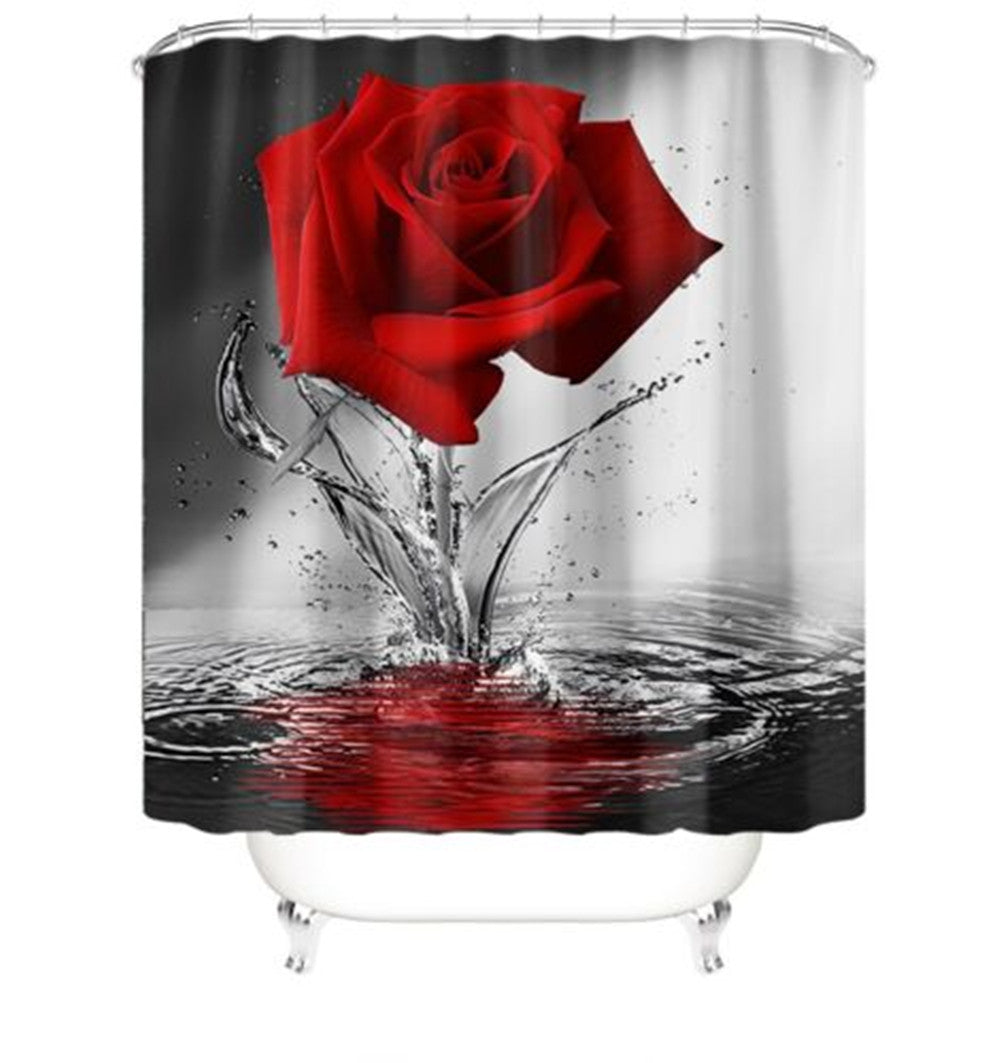 Valentine's Day Rose Series Shower Curtain Pattern