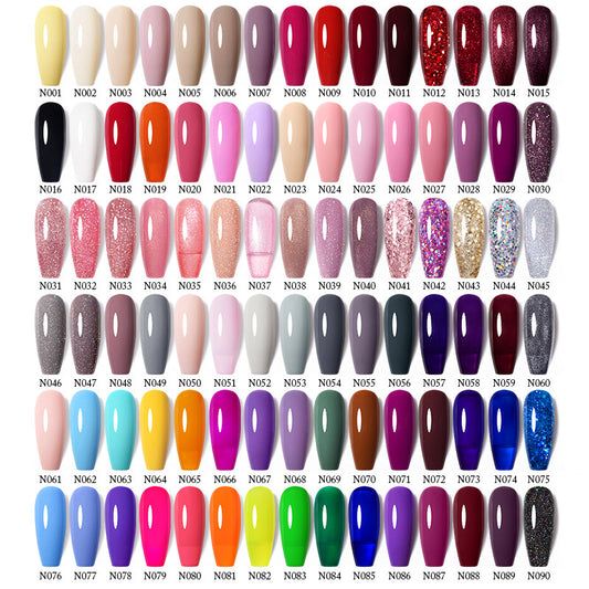 One Bottle One Color Gel Nail Polish Hot Sale Shimmering Powder Sequins Solid Color Phototherapy Plastic