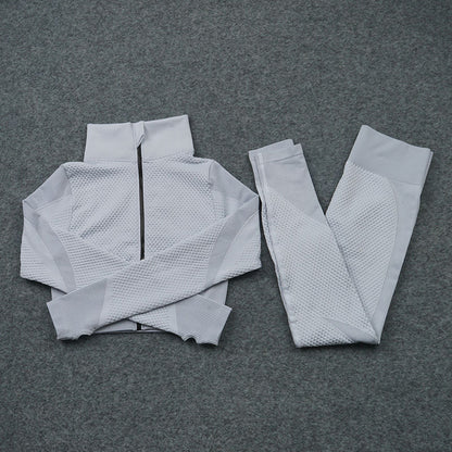 Three-Piece Stretch Sports Pants - Three-Piece Sports Yoga set