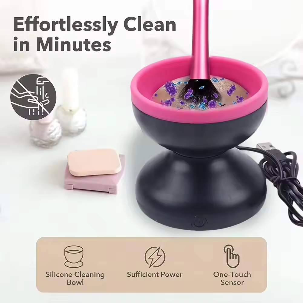 Electric Makeup Brush Cleaning Machine - USB Makeup Brush Cleaner